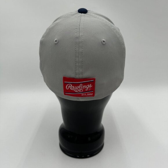 RAWLINGS BLACK CLOVER RBC CLOVER NATION FITTED HAT Size small to medium navy Ame - Picture 5 of 9